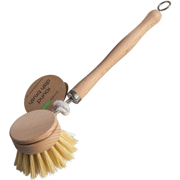 Simply Clean Wood Round Dishbrush Each