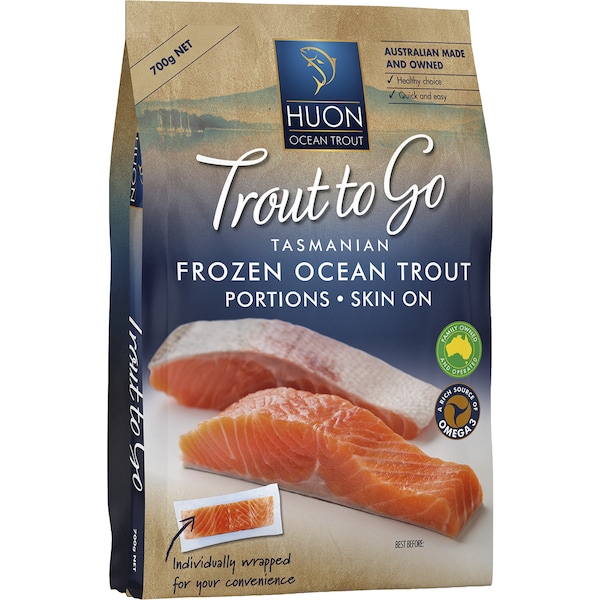 Huon Trout To Go Frozen Skin On Portions 700g