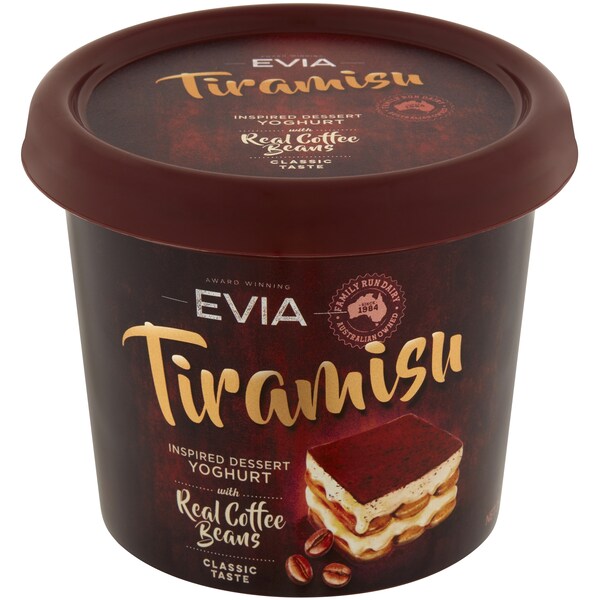 Evia Tiramisu Inspired Dessert Yoghurt 350g
