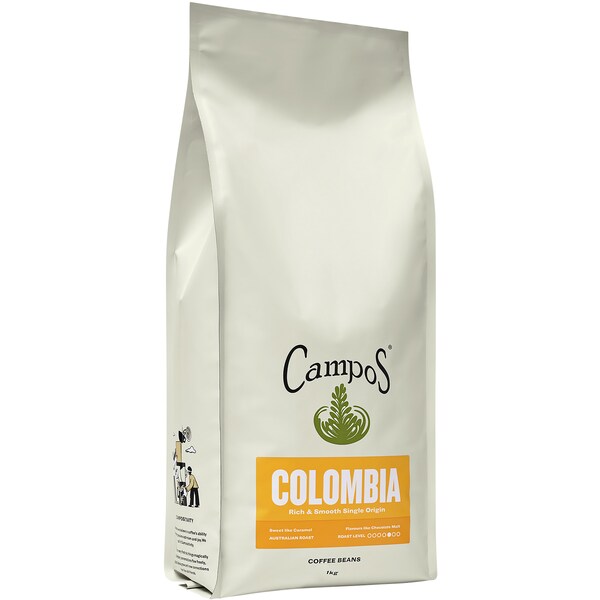 Campos Colombia Coffee Beans 1kg