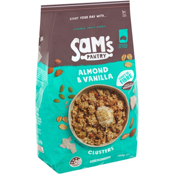 Sam's Pantry Almond & Vanilla Clusters 750g