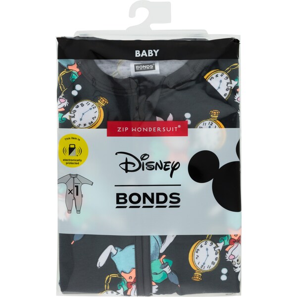 Bonds Zip Wondersuit Disney Black Size 1 each