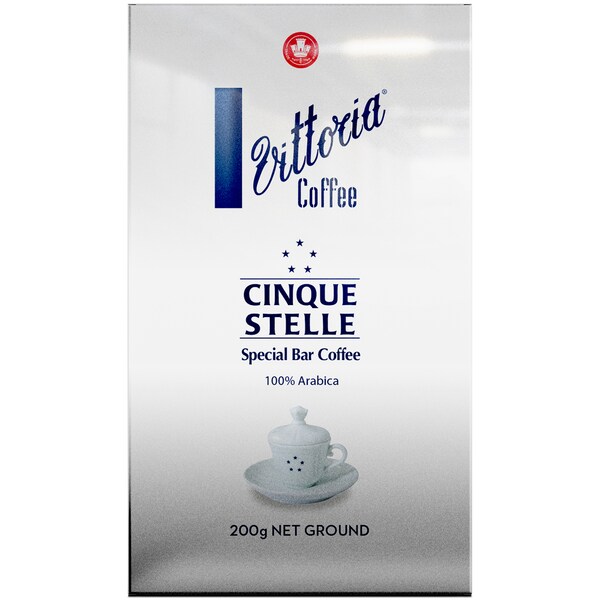 Vittoria Cinque Stelle Special Bar Ground Coffee 200g