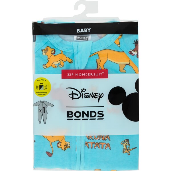 Bonds Zip Wondersuit Disney Lion King Blue Size 3 each