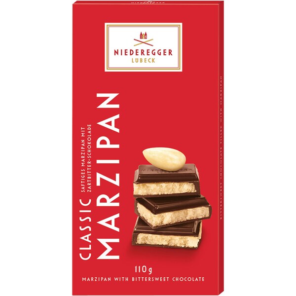 Niederegger Classic Marzipan With Bittersweet Chocolate 110g