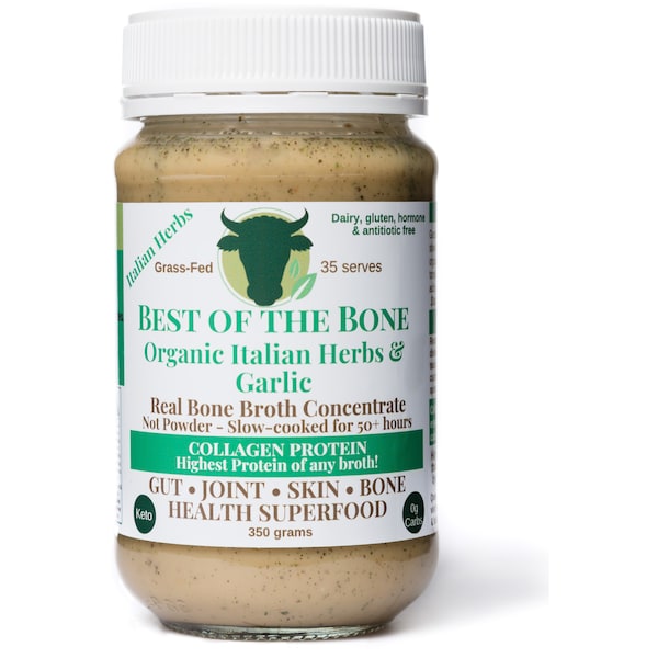 Best Of The Bone Bone Broth Concentrate Italian Herbs & Garlic 350g