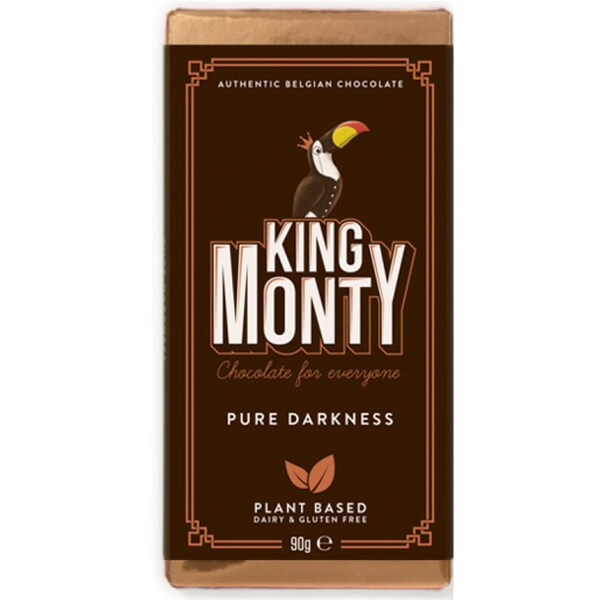 King Monty Pure Darkness Chocolate Block 90g