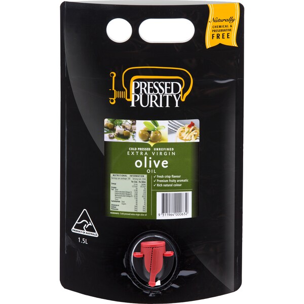 Pressed Purity Extra Virgin Olive Oil 1.5L