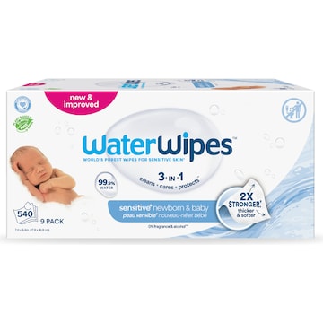 WaterWipes Baby Newborn Sensitive Wipes x 60 pack Woolworths