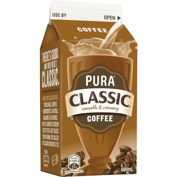 Pura Classic Coffee Milk 600ml