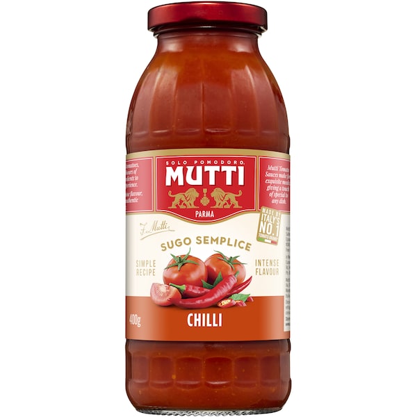 Mutti Parma Sugo Semplice Chilli Pasta Sauce 400g