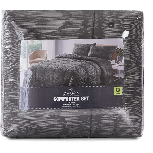 Inspire Comforter Set Queen Bed Assorted Each