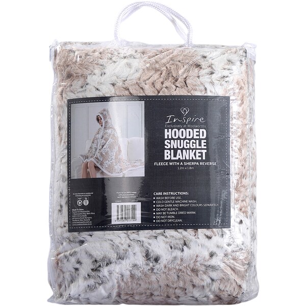 Inspire Hooded Snuggle Blanket Assorted Each