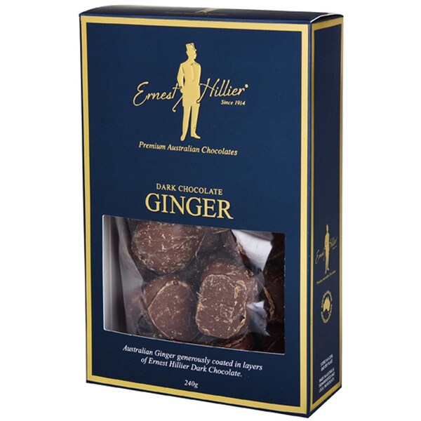 Ernest Hillier Dark Chocolate Ginger 240g