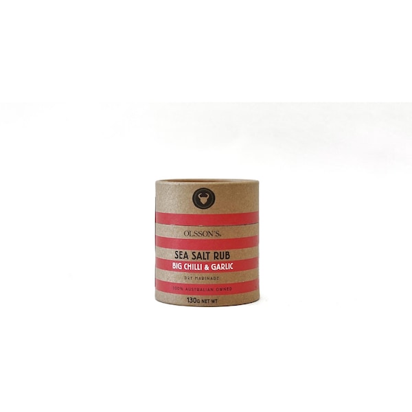 Olsson's Sea Salt Rub Big Chilli & Garlic 130g