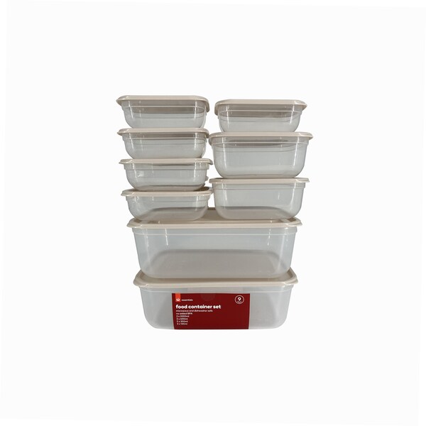 Essentials Food Conainer Set 9 Pack