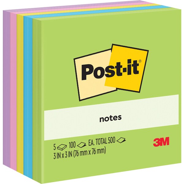 Post-it Notes 76 x 76mm Jaipur 100 sheets 5 pack