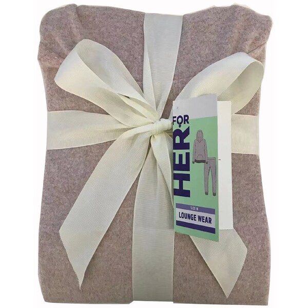 For Her Ladies Lounge Wear Pink Marle Medium Each