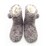 Ladies Rabbit Faux Fur Boots Grey Size 5/6 Each