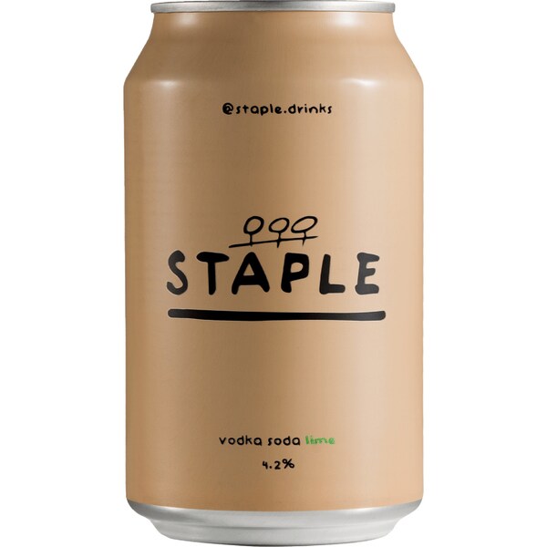 staple Vodka Soda Lime Can 330ml
