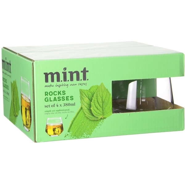 MINT Whiskey Glasses 380ml 4 pack