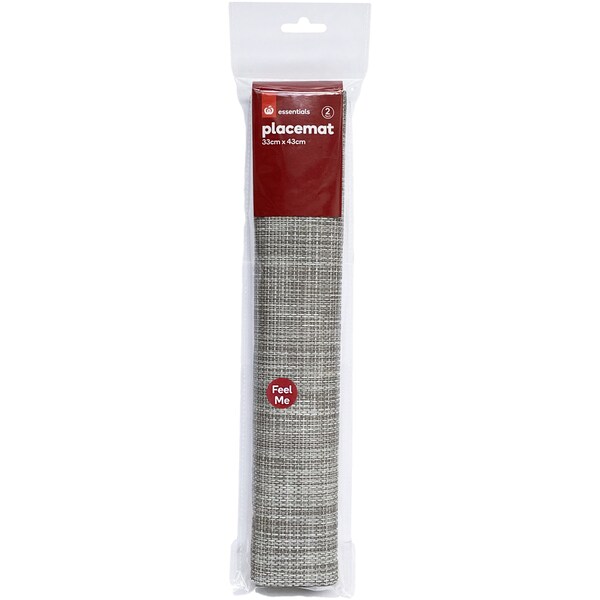 Essentials Placemat 33cm x 43cm 2 pack