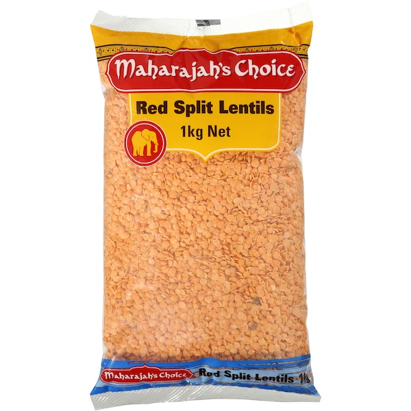 Maharajah's Choice Ingredients Lentils Red 1kg
