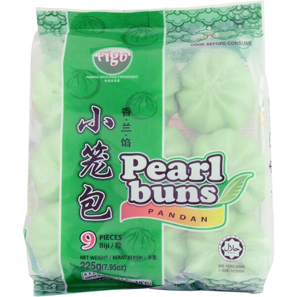 Figo Pearl Buns Pandan 9 pack