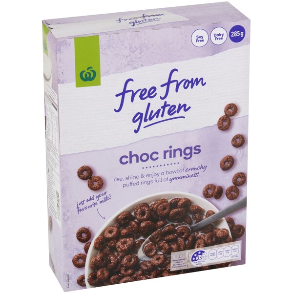 Woolworths Free From Gluten Choc Rings 285g