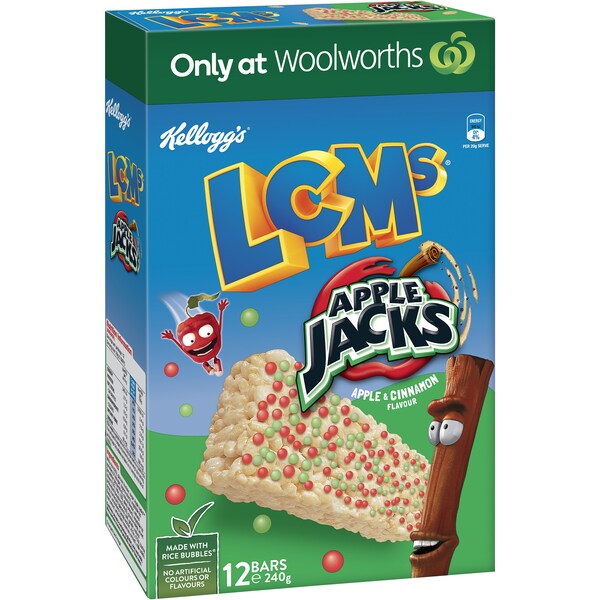 Kellogg's Lcms Apple Jacks Snack Bars 12 pack