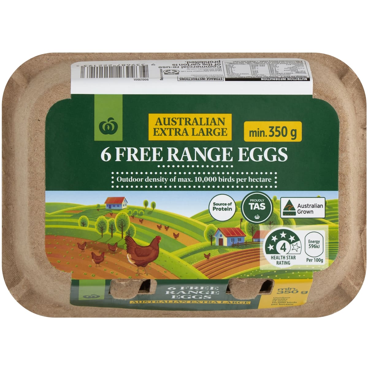 Woolworths Free Range Extra Large Eggs 6 Pack bunch