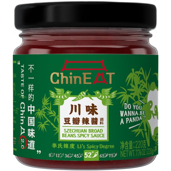 Chin Eat Szechuan Broad Beans Spicy Sauce Jar 220g