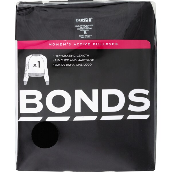 Bonds Women's Active Pullover Medium Black each