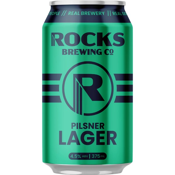 Rocks Brewing Co Alexandria Lager Can 375ml