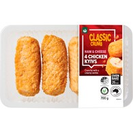 Woolworths Boneless Chicken Kyiv With Creamy Cheese & Ham Filling
