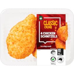 Woolworths Chicken Schnitzels 600g