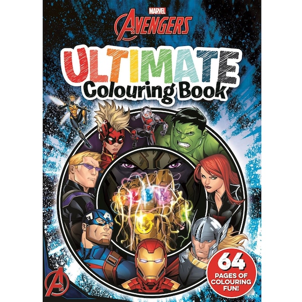 Marvel Avengers Ultimate Colouring Book 64 Page Each