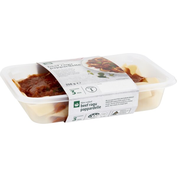 Woolworths Beef Ragu Pappardelle Chilled Meal 350g