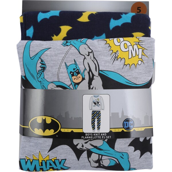 Warner Bros. Batman Knit Boys Pyjamas Size 5 Each