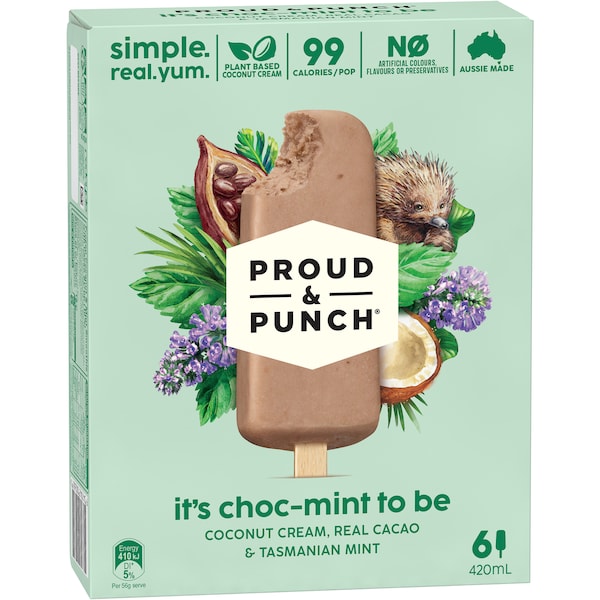 Proud & Punch Choc Mint Smoothie 6 pack