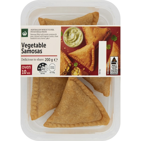 Woolworths Vegetable Samosas 200g