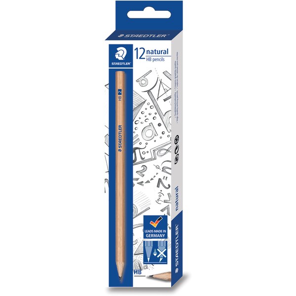 Staedtler Natural Graphite Pencils HB 12 pack