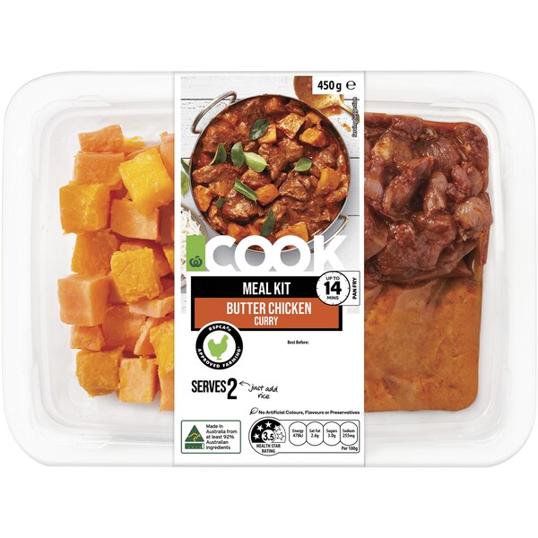 Woolworths Cook Meal Kit Butter Chicken Curry 450g