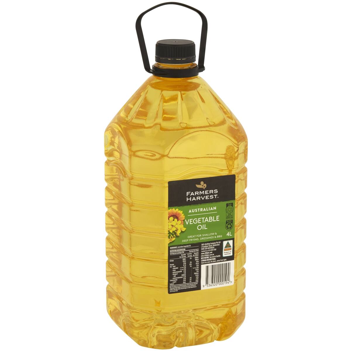 Farmers Harvest Vegetable Oil 4l bunch
