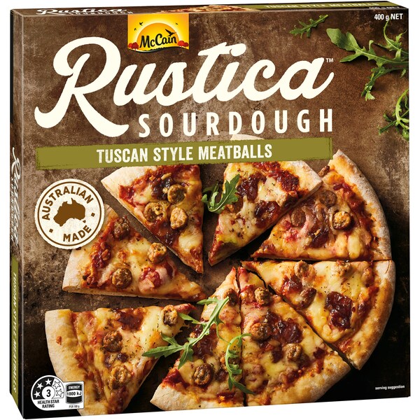 McCain Rustica Sourdough Tuscan Style Meatball Pizza 400g