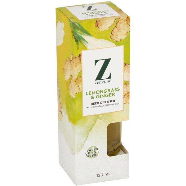 ZenZone Premium Diffuser Lemongrass & Ginger 120mL