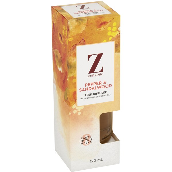 ZenZone Pepper & Sandalwood Reed Diffuser 120ml