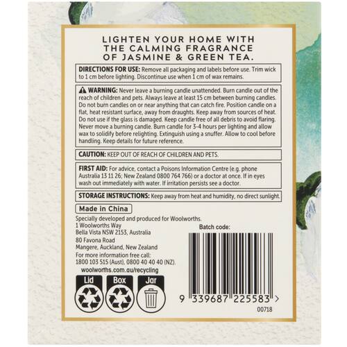 ZenZone Jasmine Tea Soy Blend Candle 260g bunch