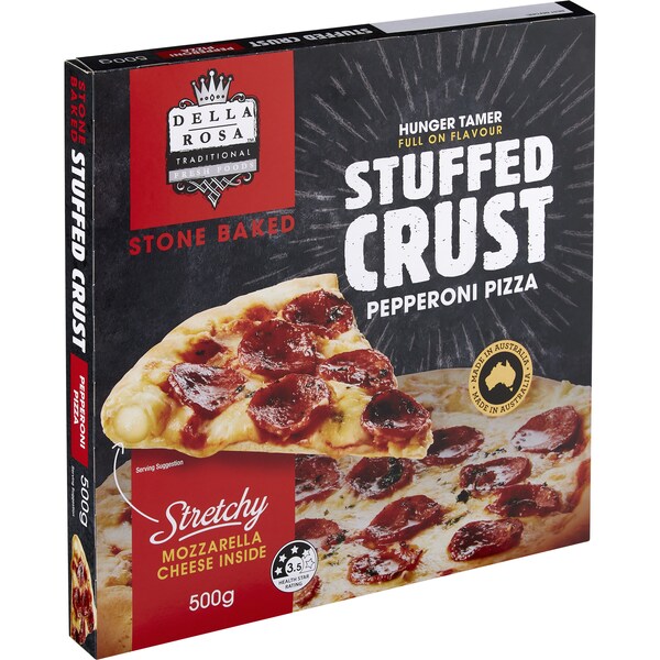 Della Rosa Stuffed Crust Pepperoni Pizza 500g