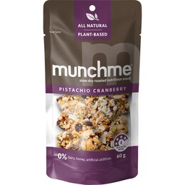 Munchme Munchme Pistachio Cranberry Snack 60g